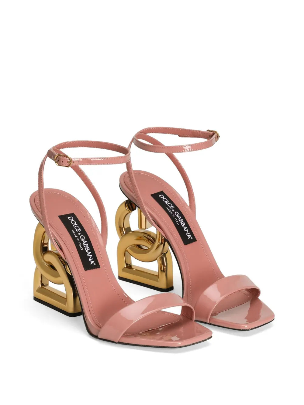 Босоножки с подвесками Dolce & Gabbana, розовый — фото 2