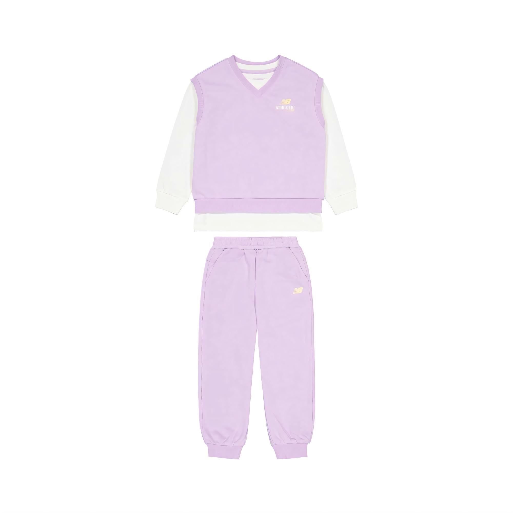 

New Balance Повседневная спортивная одежда для детей в фиолетово-розовом цвете