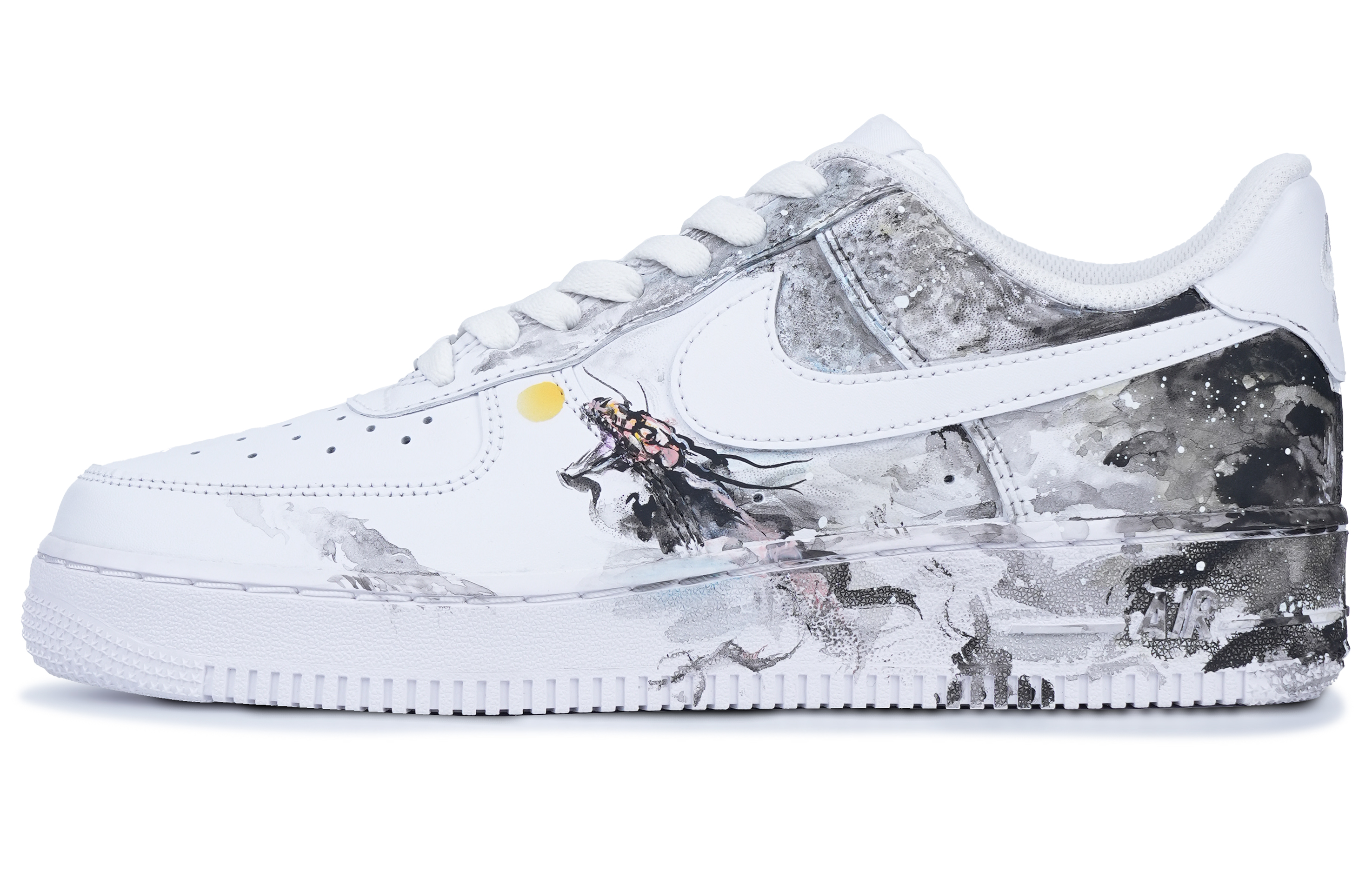 

Nike Кроссовки для скейтбординга Air Force 1, мужские, низкие, черные/белые/красные