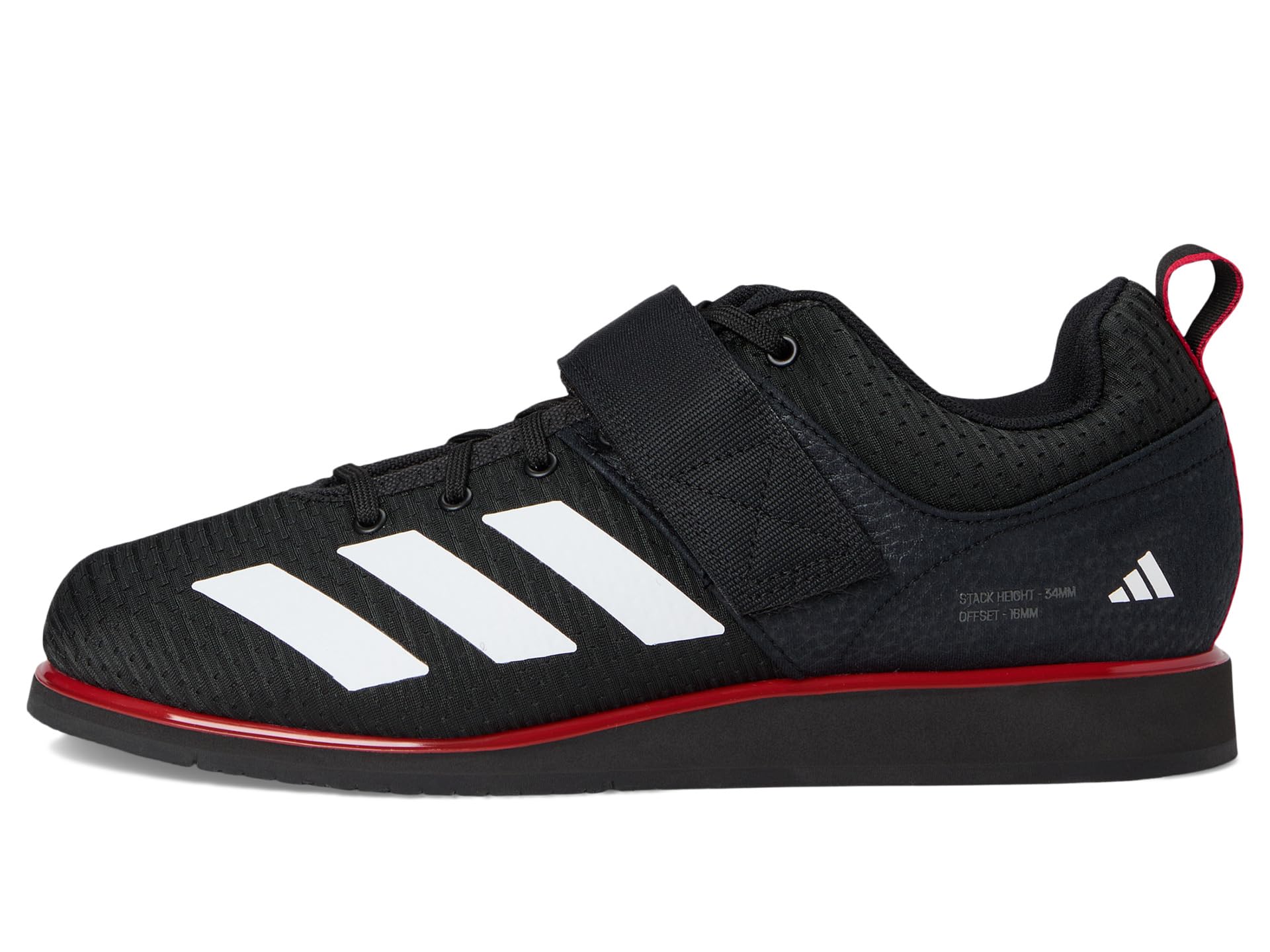 Кроссовки Unisex adidas Powerlift 5, цвет Black/White/Pure Ruby — фото 4