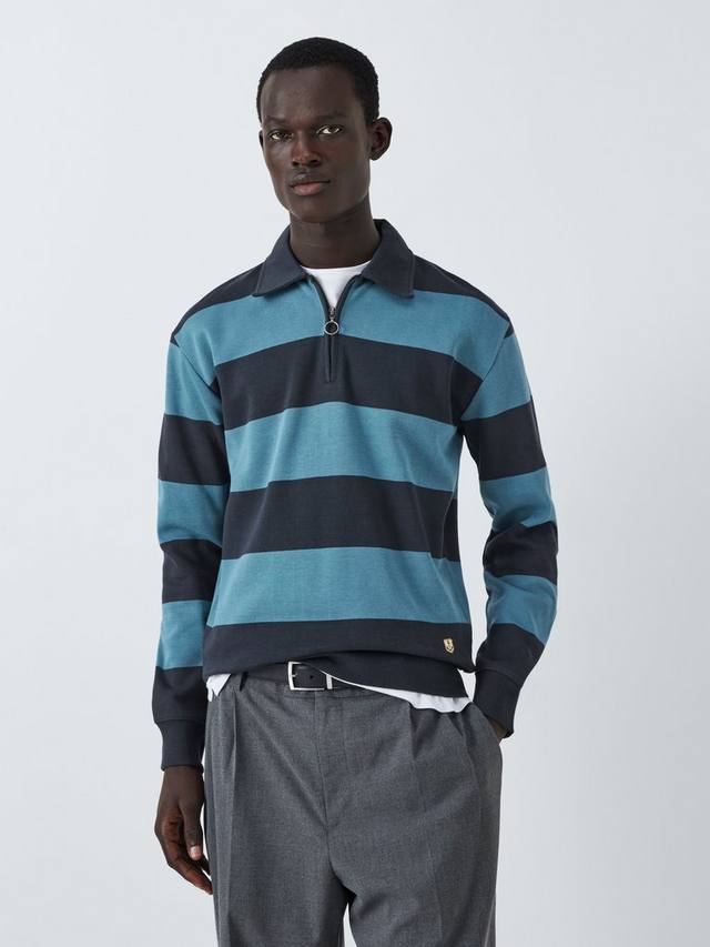 

Свитер с воротником поло Armor Lux, цвет Navy Winterblue