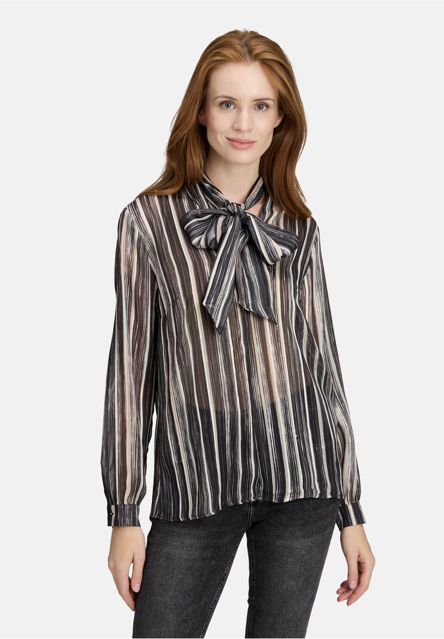 

Блуза Betty Barclay MIT SCHLEIFENKNOTEN, Black Taupe/Black