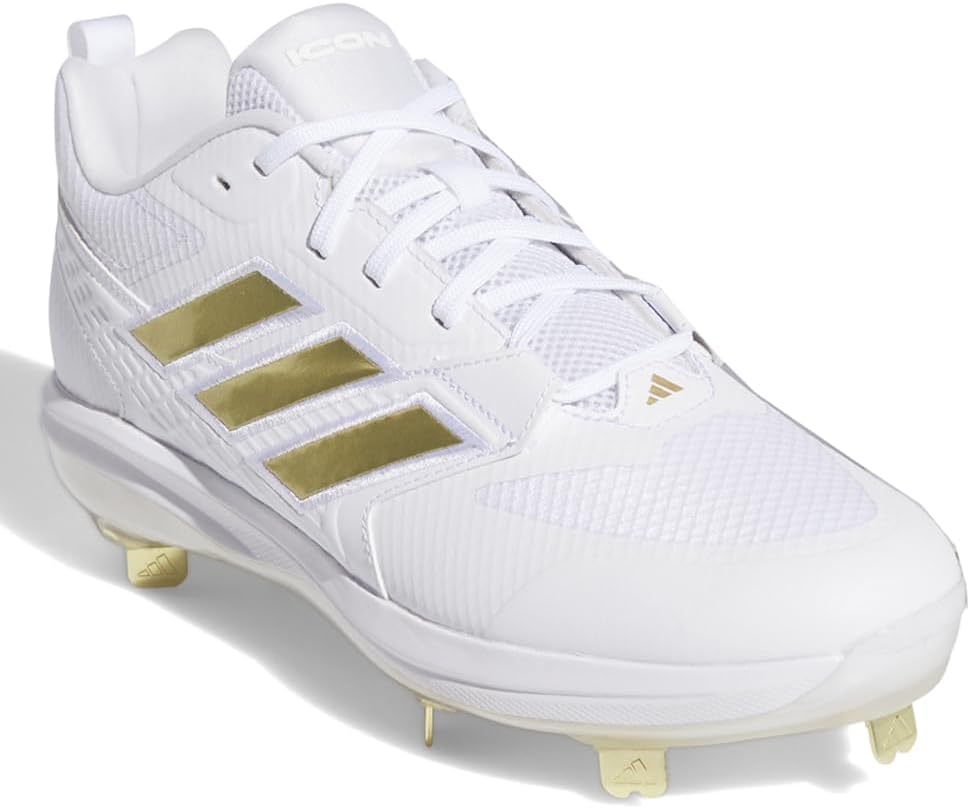 Мужские бутсы-кроссовки adidas Icon 8, белый/золотой — фото 3