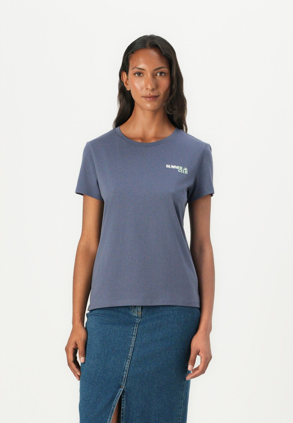 

Базовая футболка BASIC TOM TAILOR DENIM, синий