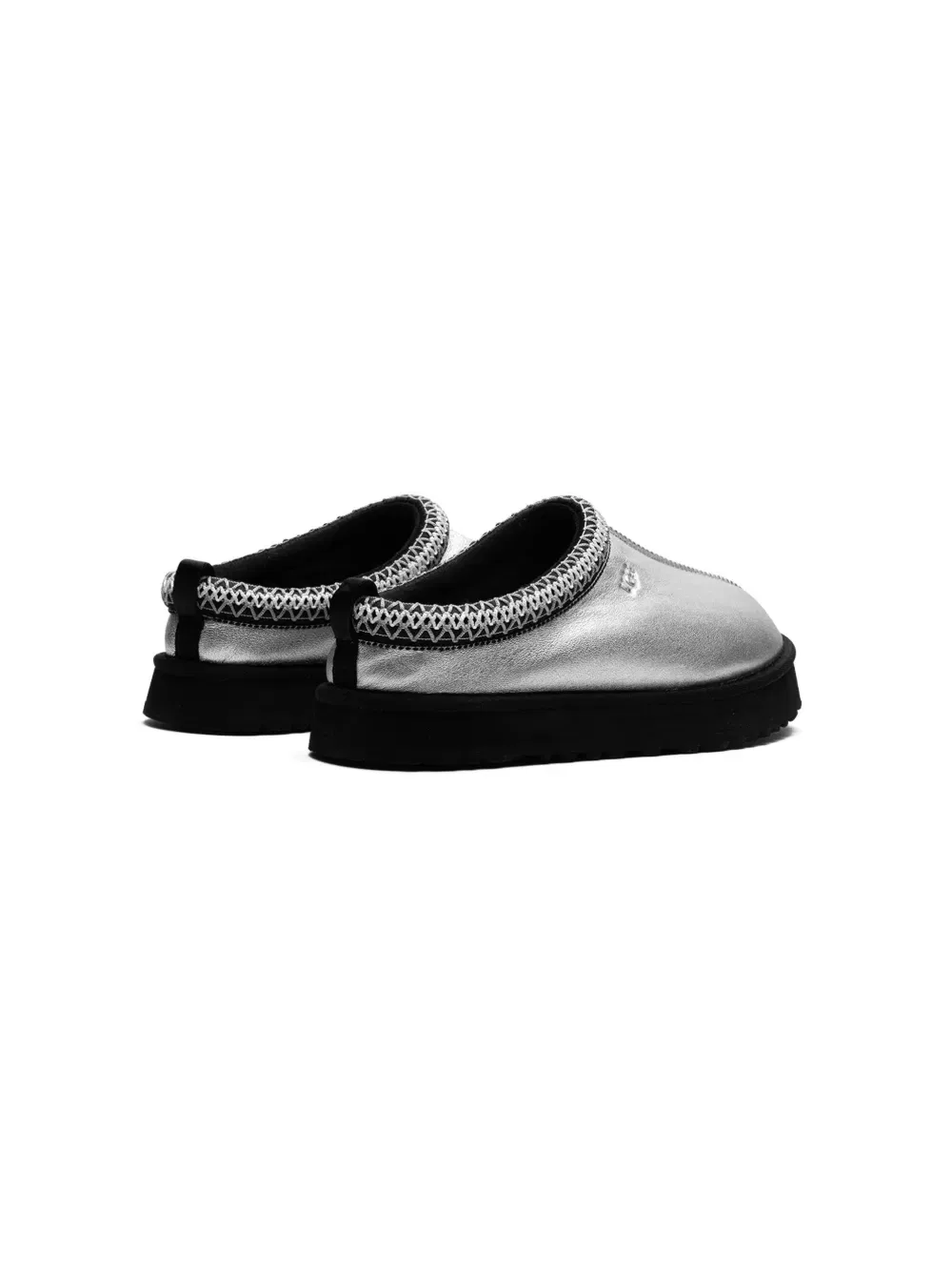 Слиперы Tazz с эффектом металлик Ugg Kids, серебро — фото 3