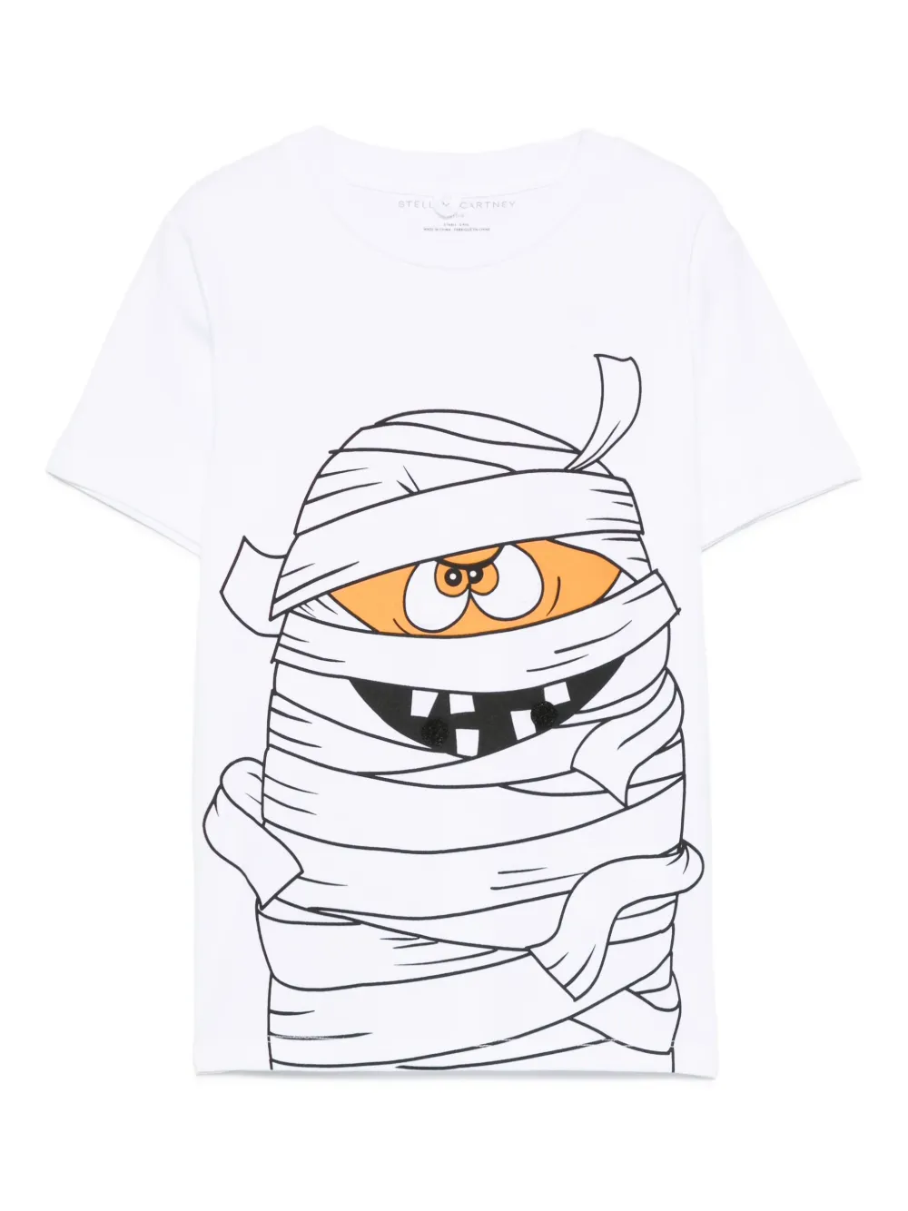 

Футболка с принтом мумии Stella McCartney Kids, белый