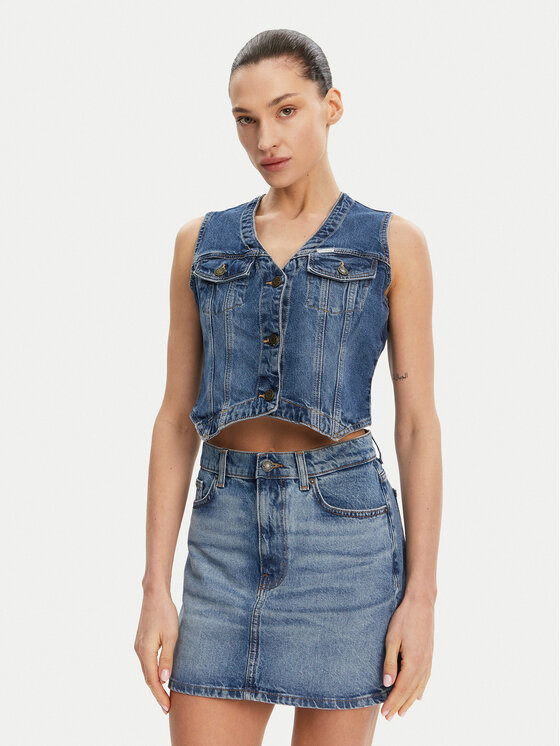 

Жилет стандартного кроя W5GN74 D5M46 Guess, синий