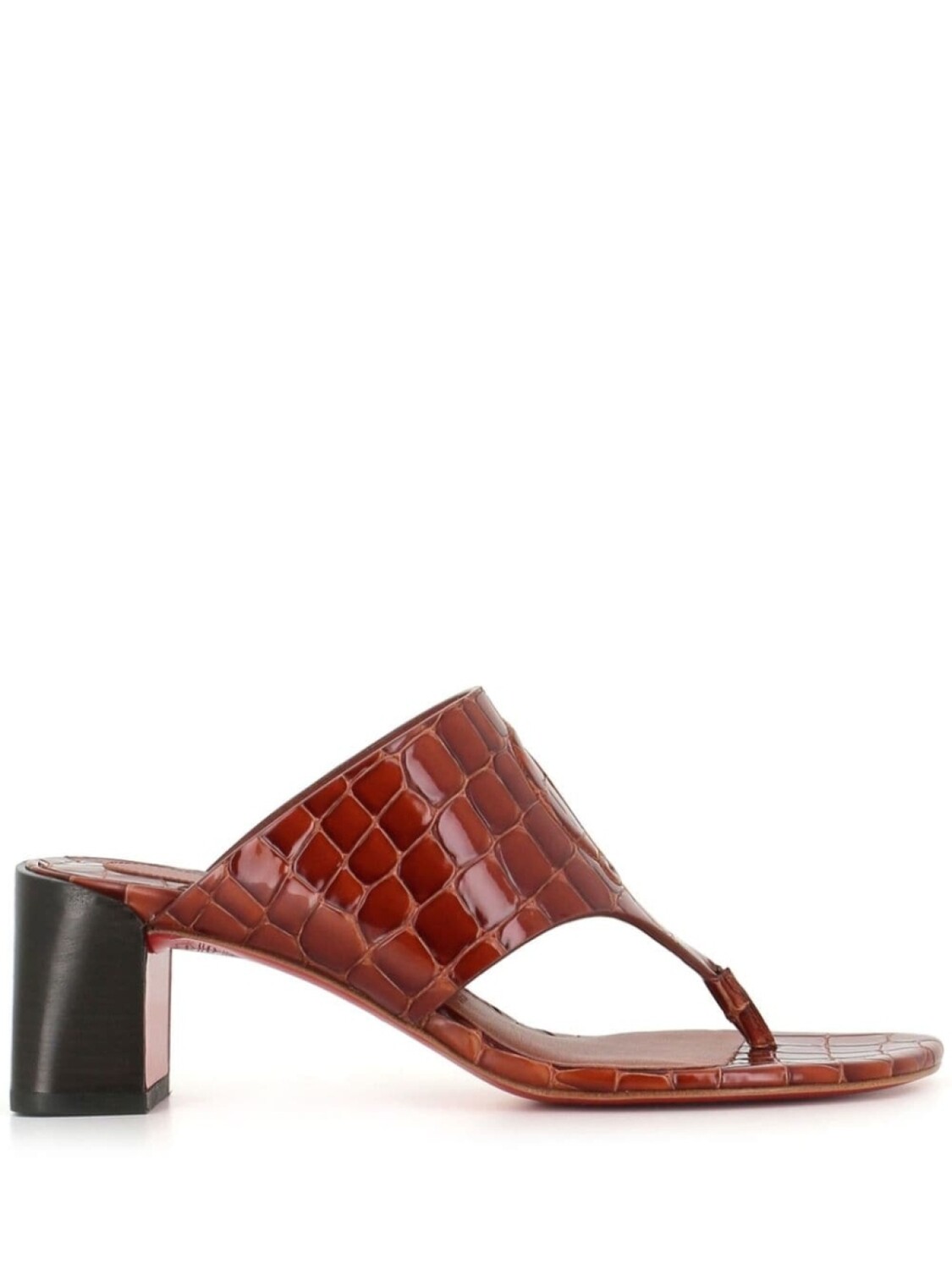 

Christian Louboutin кожаные мюли CL Tongamule 55 мм, красный