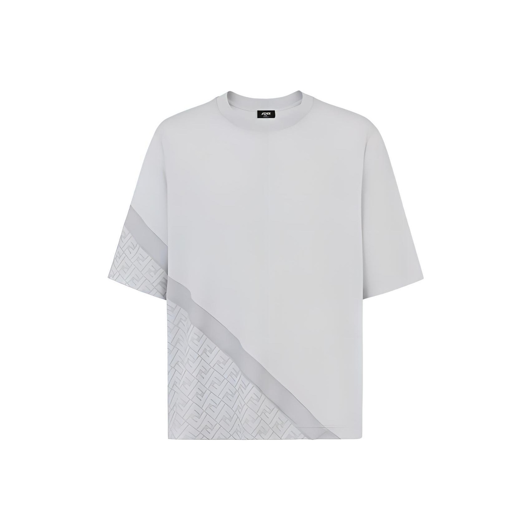 

Футболка с коротким рукавом и круглым вырезом FENDI, серый