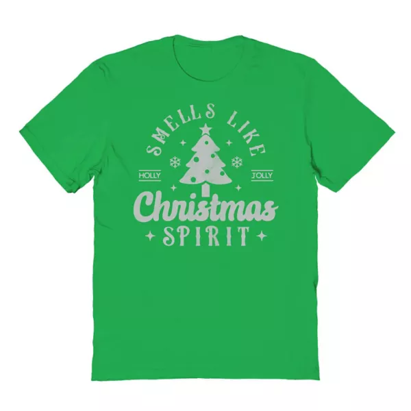 

Мужская футболка с рождественским принтом «Пахнет духом Рождества» Licensed Character, цвет irish green