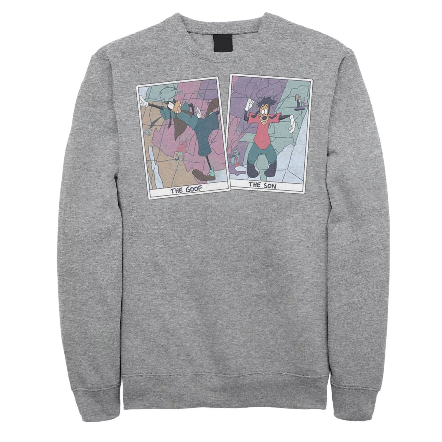 

Мужской свитшот Disney A Goofy Movie The Goof The Son Cards Licensed Character