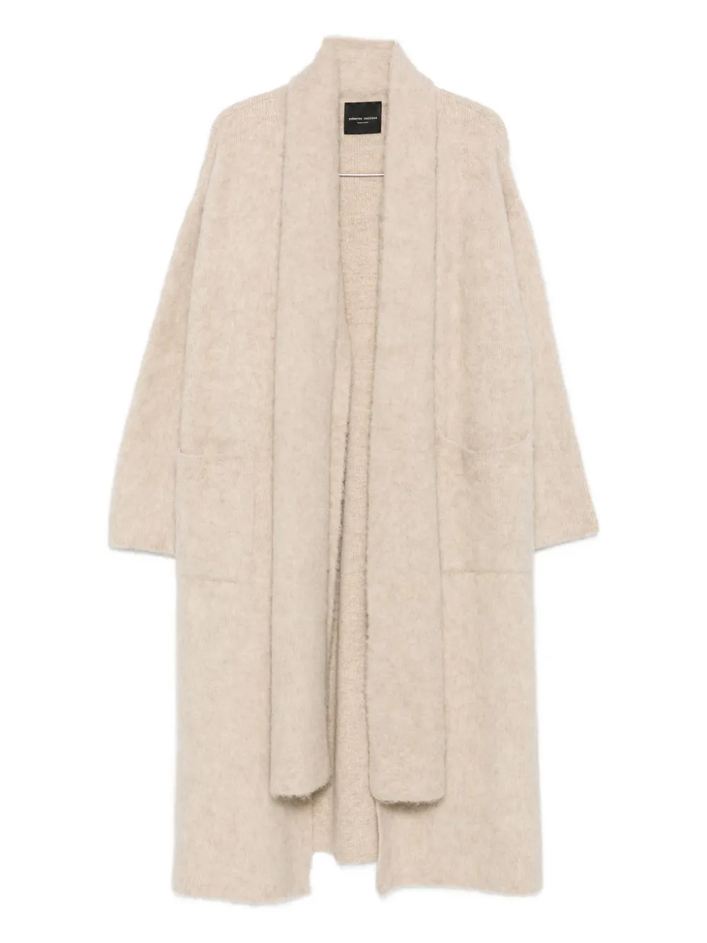 

Кардиган с воротником-шалькой Roberto Collina, нейтральный