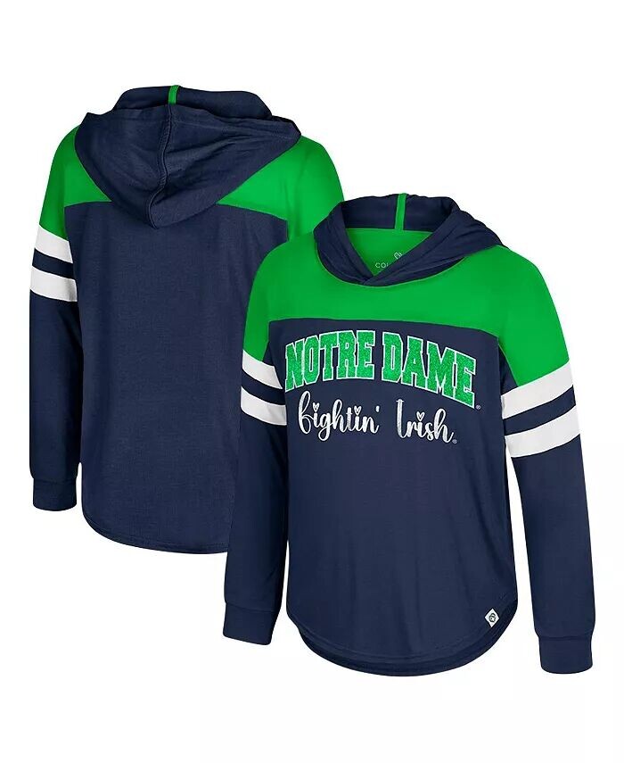 

Футболка с капюшоном и длинным рукавом для малышей в морском стиле Notre Dame Fighting Irish Reflection Colosseum