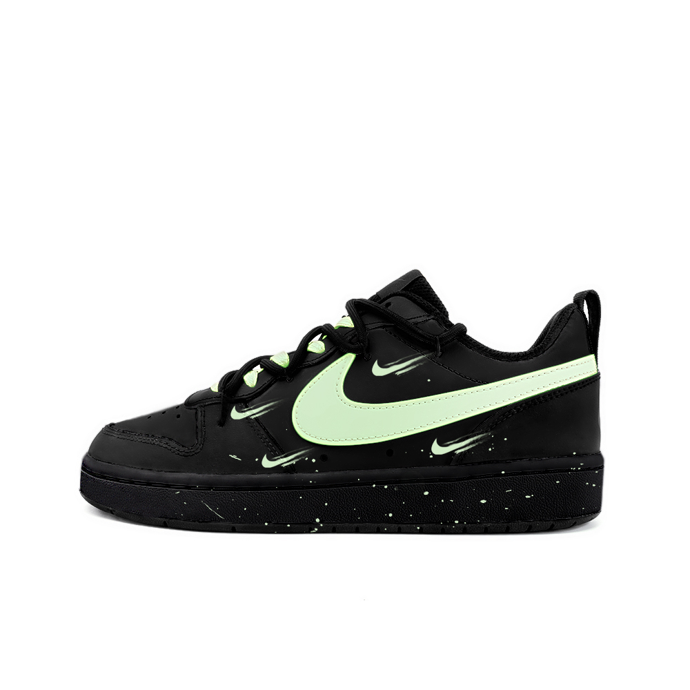 

Кроссовки Nike Court Borough Skateboarding Shoes Women's Low-top Black/Green, черный