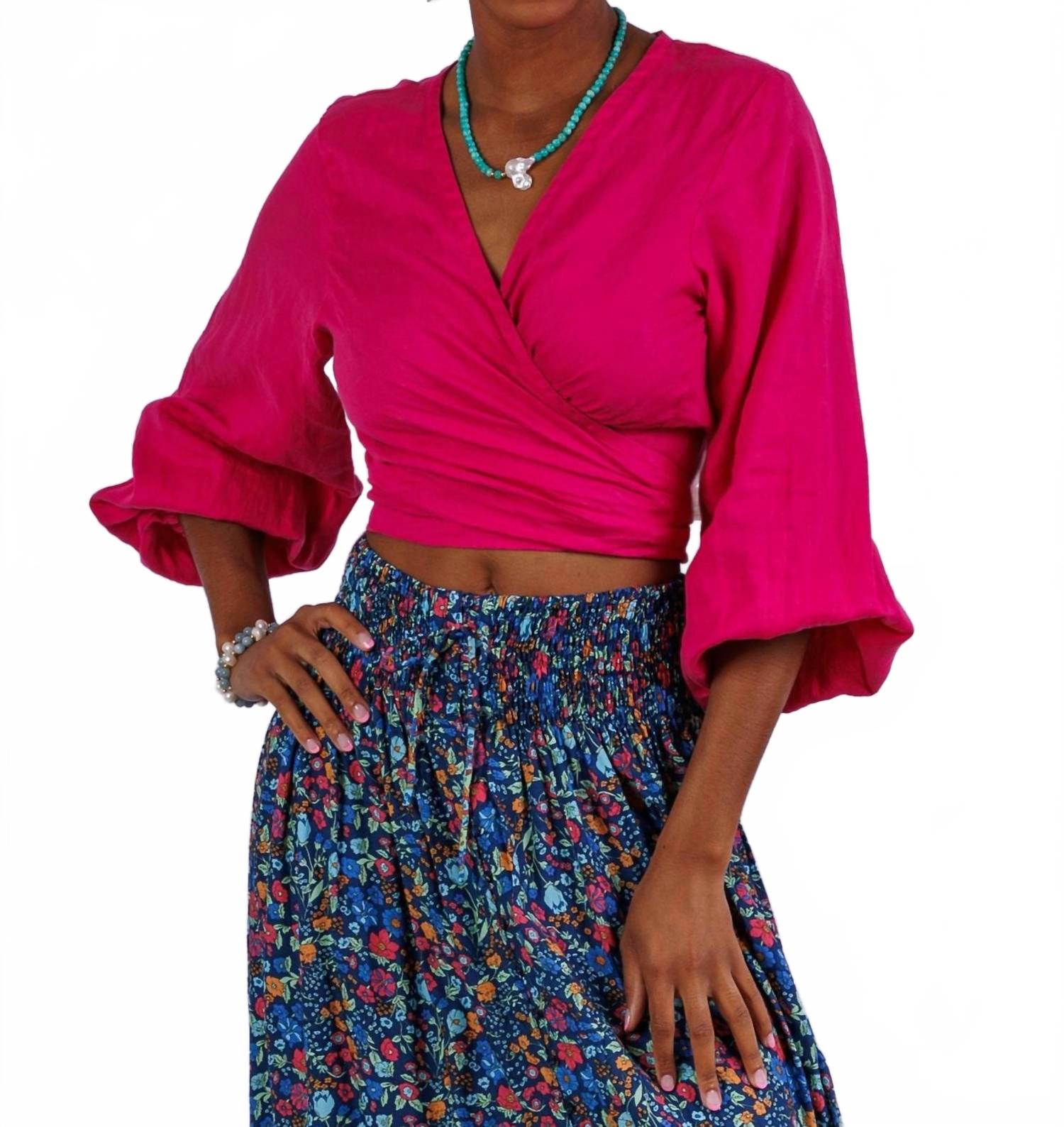 

Топ Тропе в ягодном льне SEALUSTRE, Berry Linen