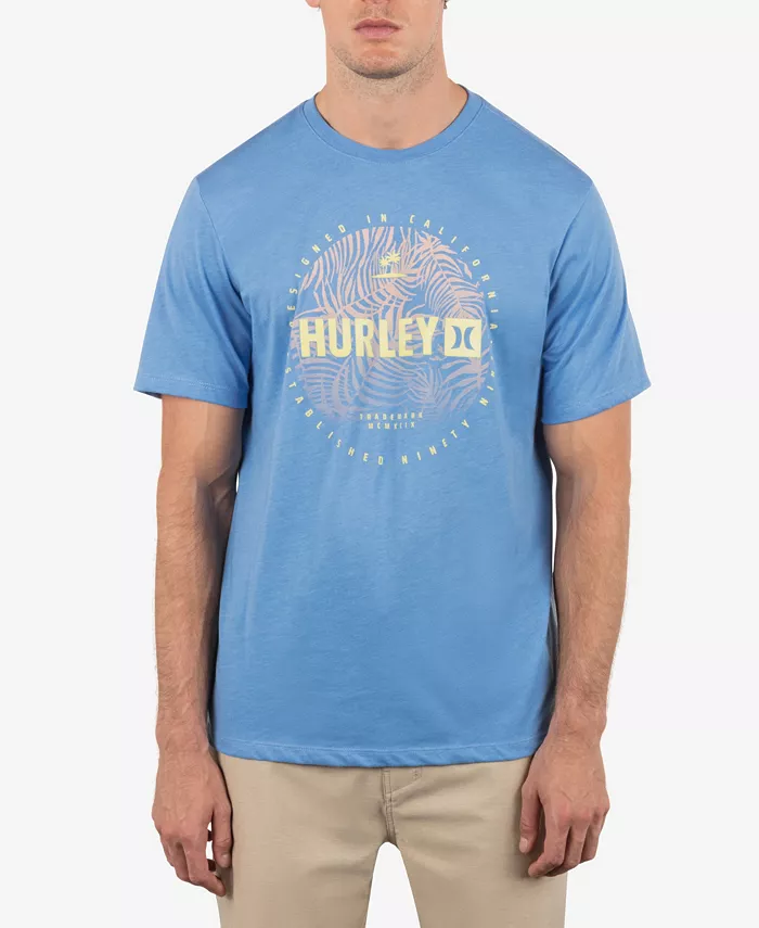 

Мужская футболка с коротким рукавом Palm World Hurley, синий