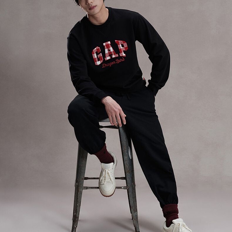 8ON8 Совместная модель толстовки унисекс Gap, красный — фото 4