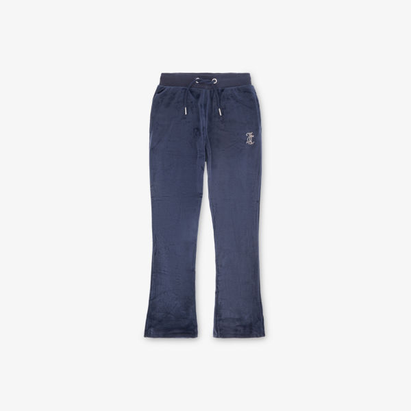 

Спортивные брюки Juicy Couture с декором из стразов 14-16 лет, темно-синий