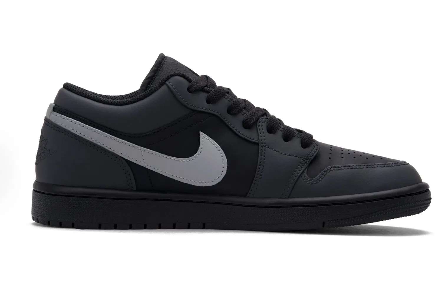 Кроссовки баскетбольные Jordan Air 1 Dark Shadow Quick Edge Black Gray — фото 4
