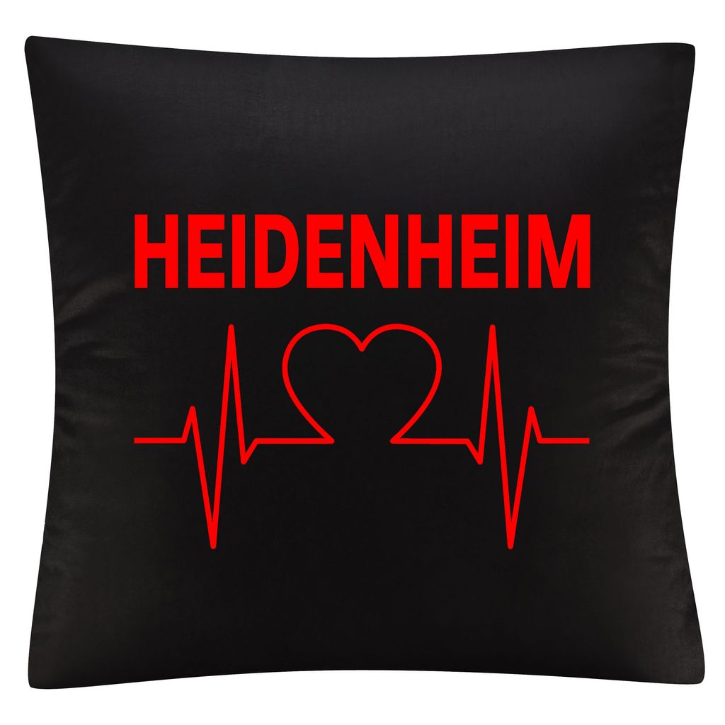 

Чехол на подушку multifanshop - Heidenheim - heartbeat, черный, один размер