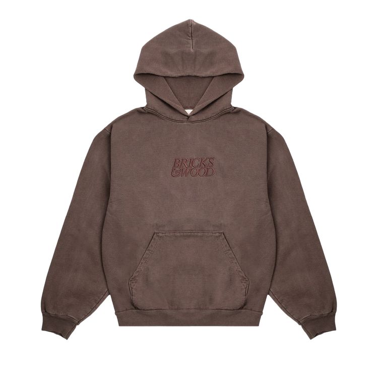

Худи Bricks & Wood Core Logo Hoodie 'Clove', коричневый