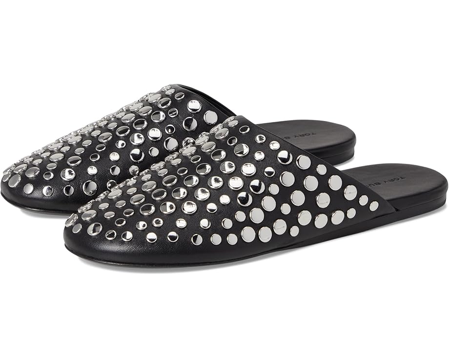 Балетки Tory Burch Studded Mule, цвет Perfect Black/Silver