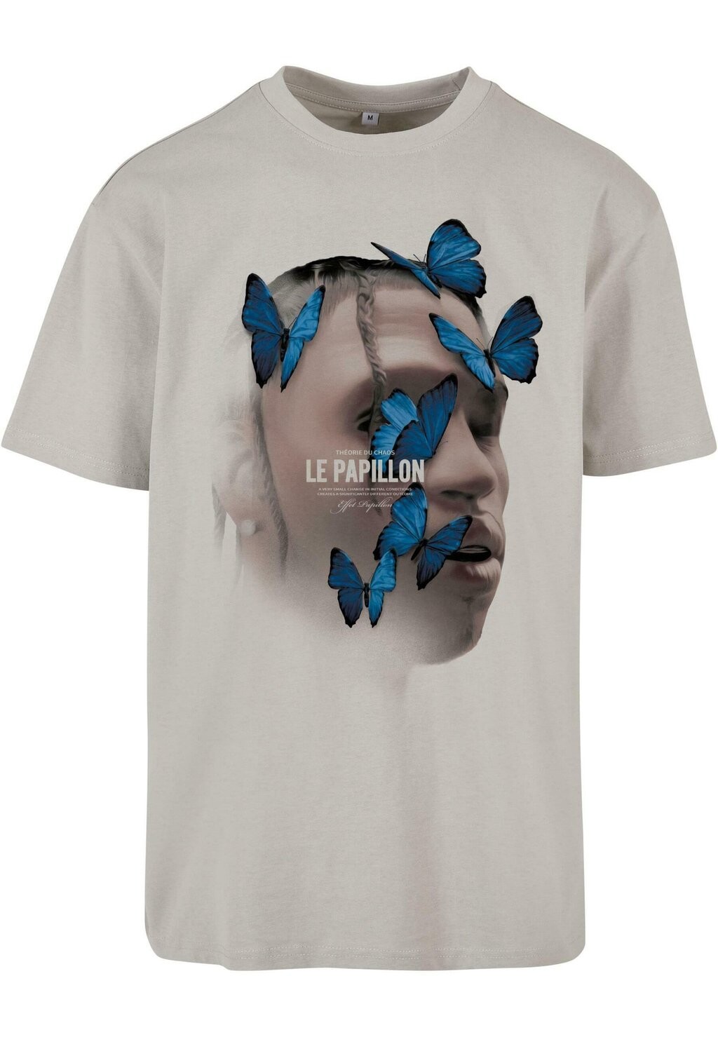 

Футболка с принтом Le Papillon Oversize Upscale by Mister Tee, светлыйасфальт