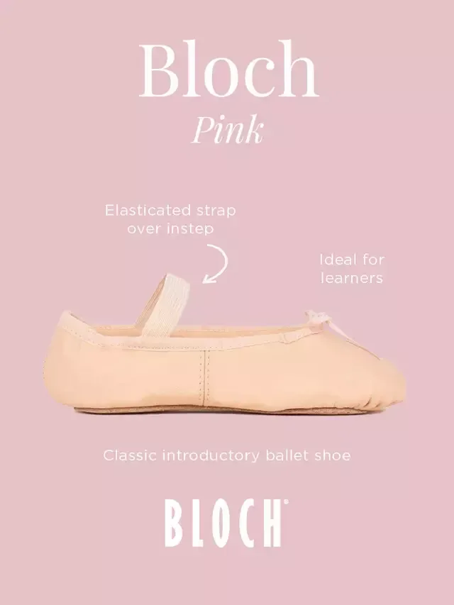 Детские балетные туфли Bloch Trotters, Pink — фото 4