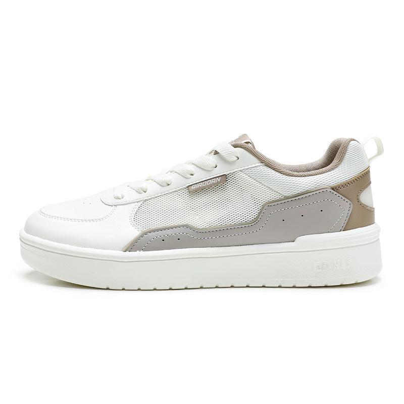 

QIAODAN Нескользящие и дышащие низкие кроссовки для скейтбординга, мужские, белые, серые