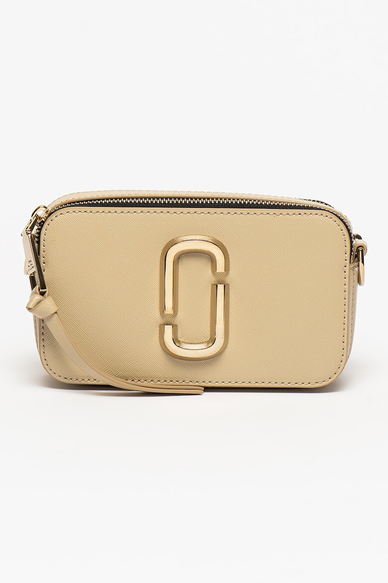 

Кожаная сумка через плечо Snapshot Marc Jacobs, бежевый