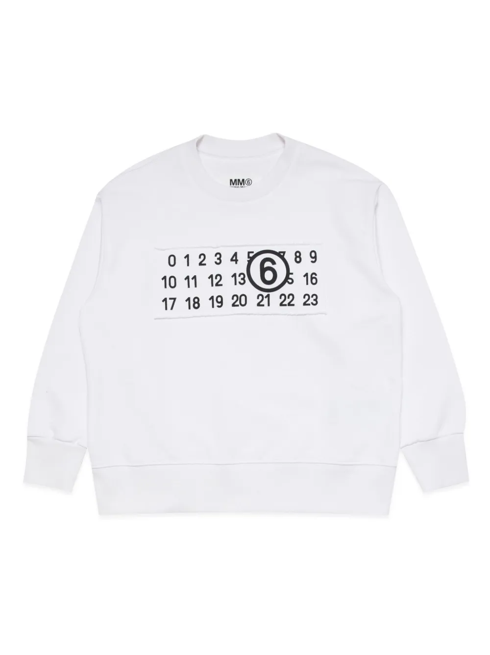 

Толстовка с принтом MM6 Maison Margiela Kids, белый
