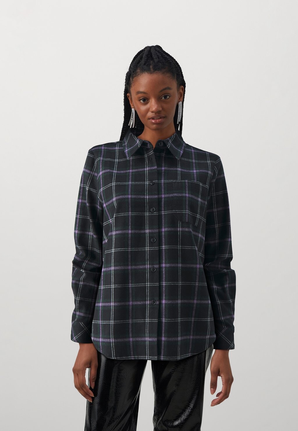 

Рубашка Onltriana ONLY, цвет black/petrol