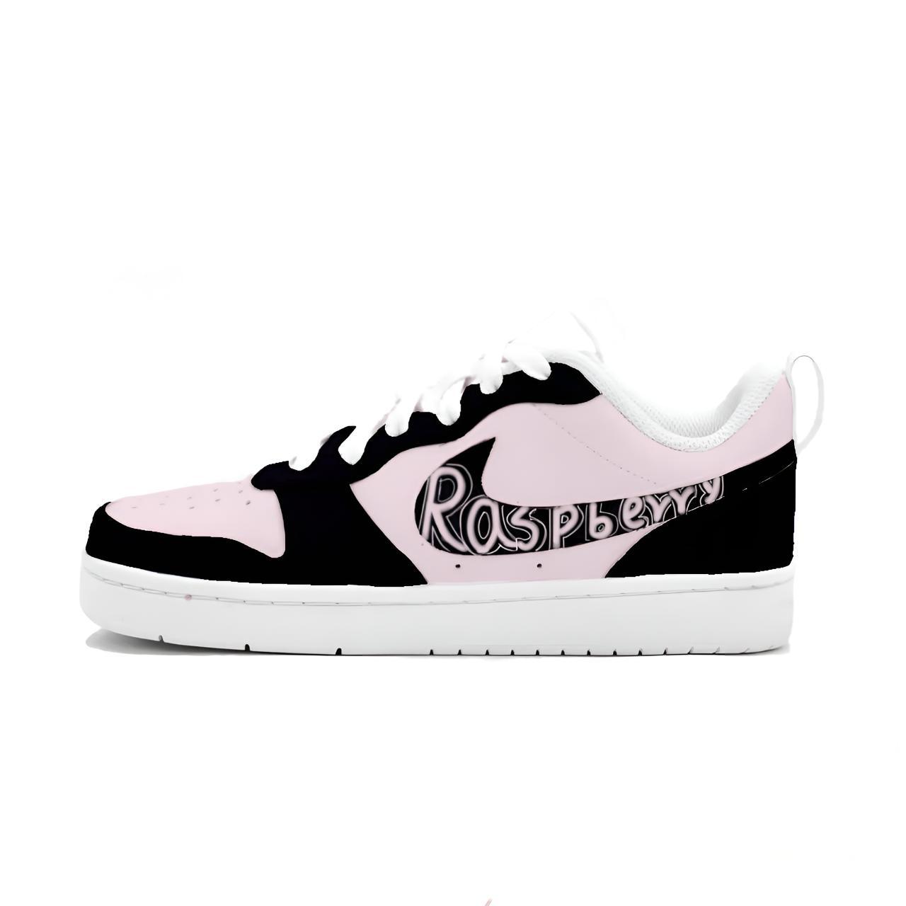 

Nike Court Borough Raspberry противоскользящие износостойкие низкие детские скейтбординг кроссовки Pink для подростков