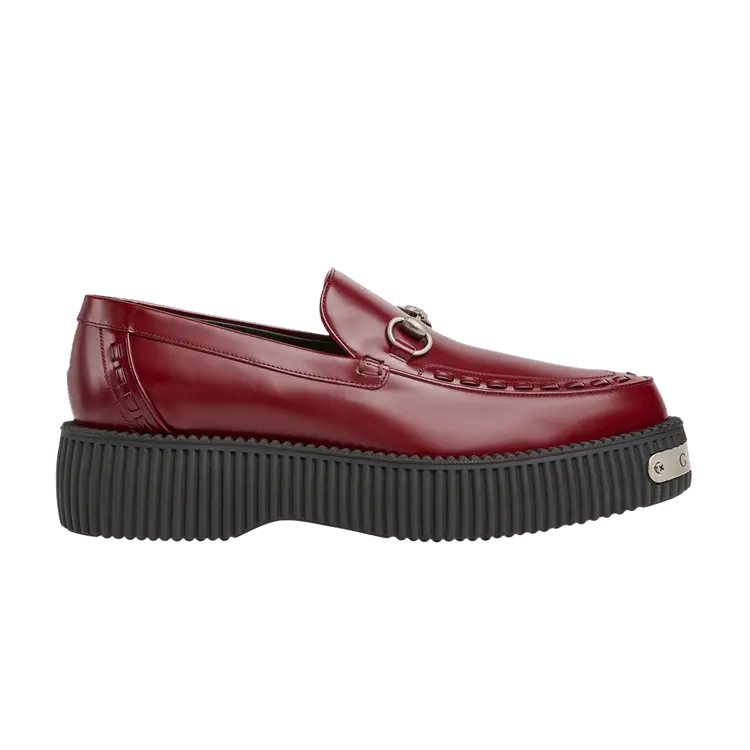 

Кроссовки Gucci Horsebit Creeper Loafer Rosso Ancora Red, красный