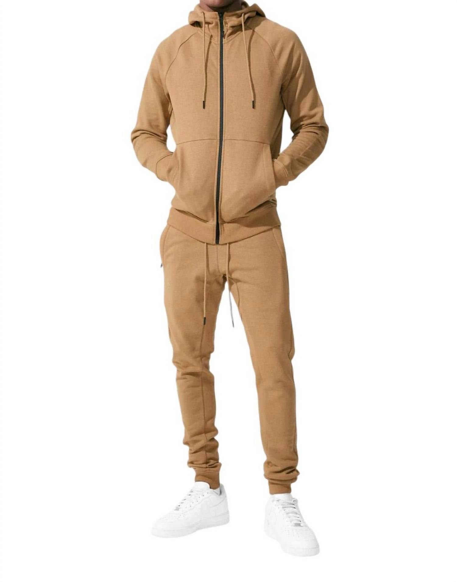 

Мужская толстовка Uptown Zip Up Hoodie цвета мокко JORDAN CRAIG, цвет mocha