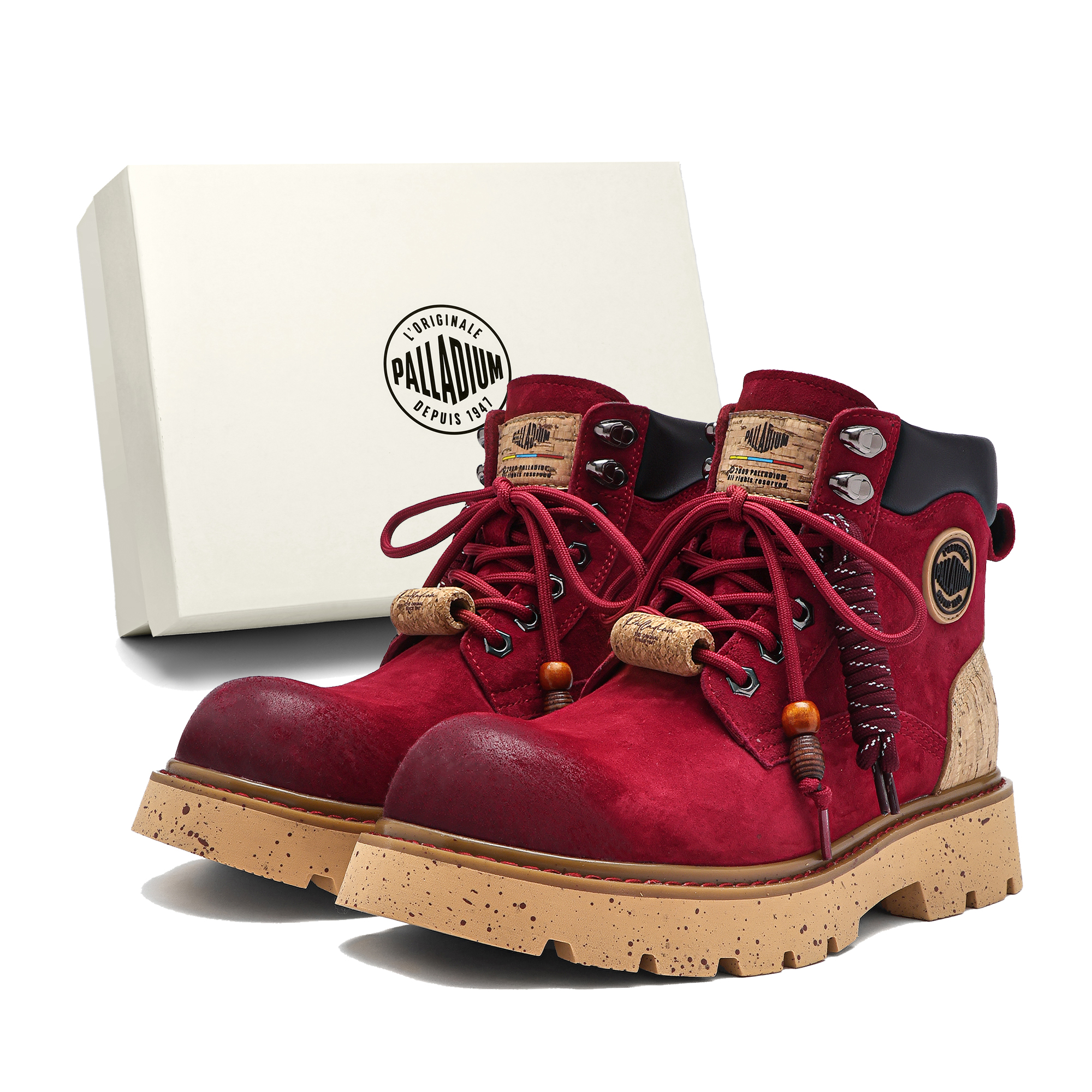 

Короткие ботинки Combat Unisex Palladium, красный wine[women's, suggestion: size down]