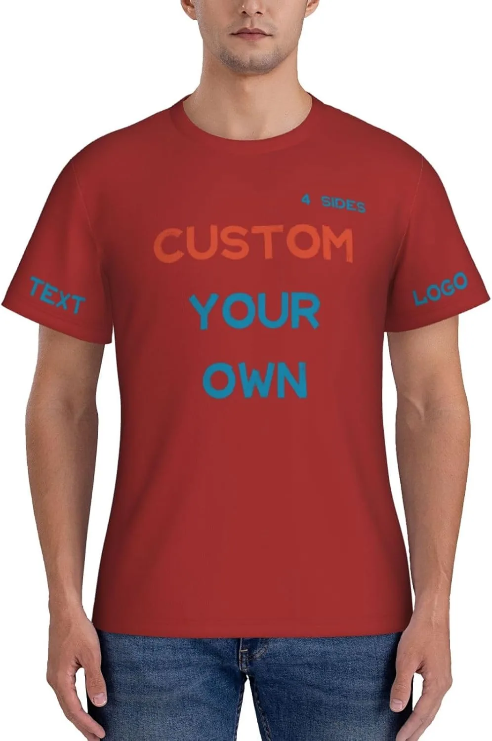 Футболка Custom с принтом на 4 сторонах для тренировок — фото 2