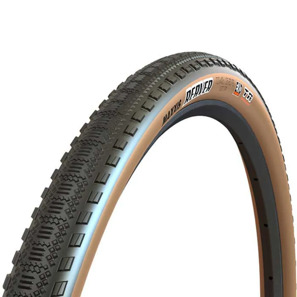 

Гравийная шина Maxxis Reaver EXO TR Tanwall 120 TPI Tubeless 700C x 40, золотой