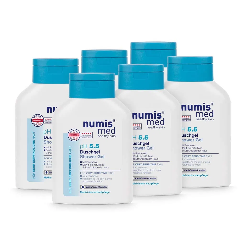 Гель для душа numis med pH 5.5 для чувствительной кожи, 6 x 200 мл Numis Med, Pack Of 6