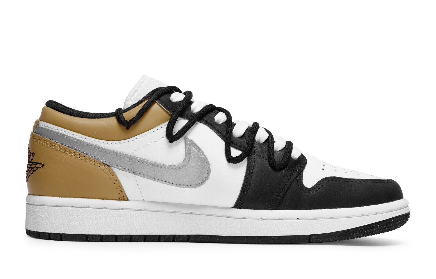 

Кроссовки Air Jordan 1 Vintage Basketball Shoes Women's Low-top Coffee, черный