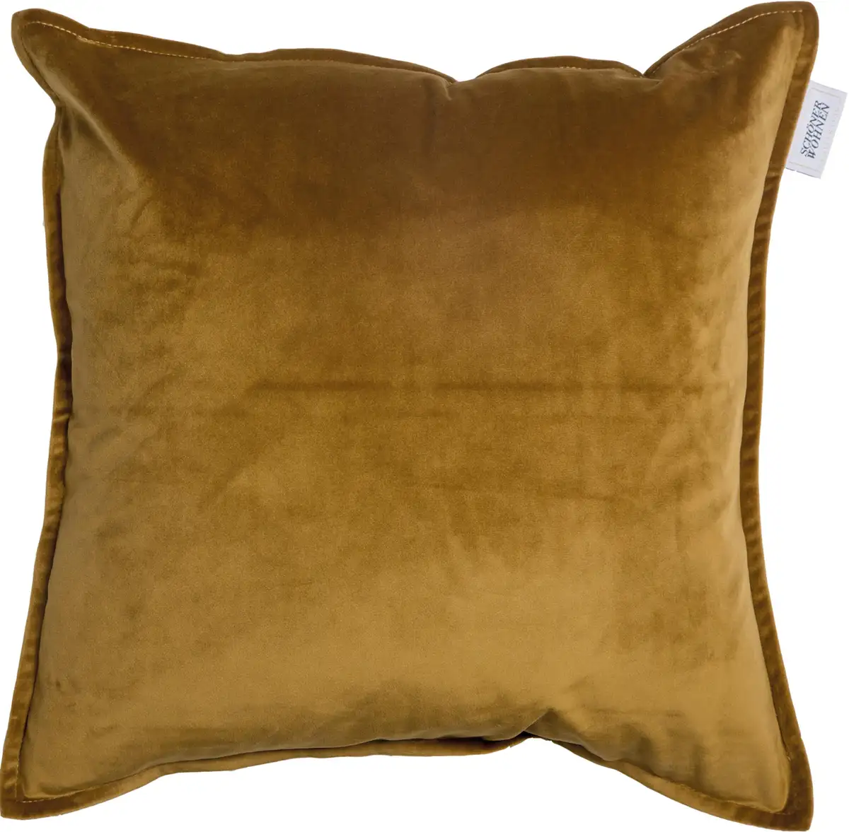 

SCHÖNER WOHNEN коллекция декоративная подушка "Dolce", имитация бархата, с рельефным швом SCHÖNER WOHNEN-KOLLEKTION 45х45 см, карамель