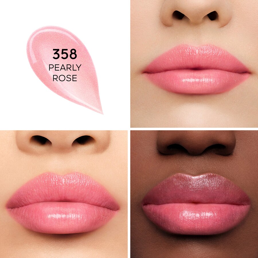 Увлажняющий тонирующий бальзам для губ Kiss Kiss Bee Glow GUERLAIN, 0.1 oz/3.2 g, 358 Pearly Rose — фото 2
