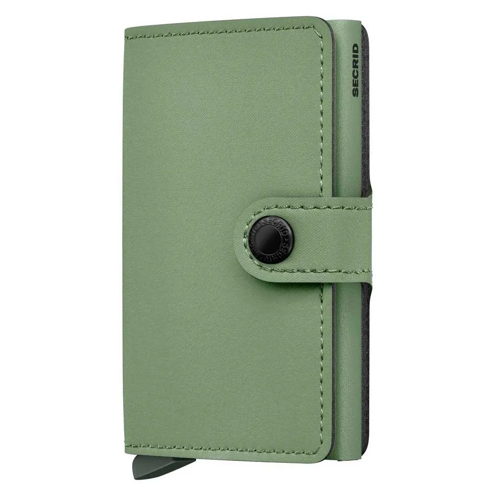 

Мини-кошелек Secrid, кошелек Yard из пудровой кожи, зеленый