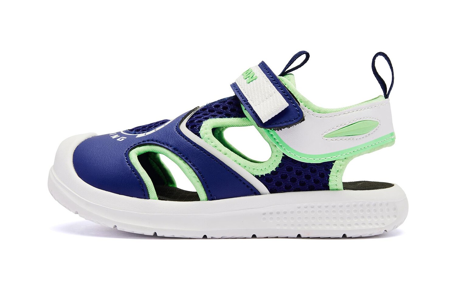 

Детские сандалии для дошкольников Qiaodan, синий/зеленый