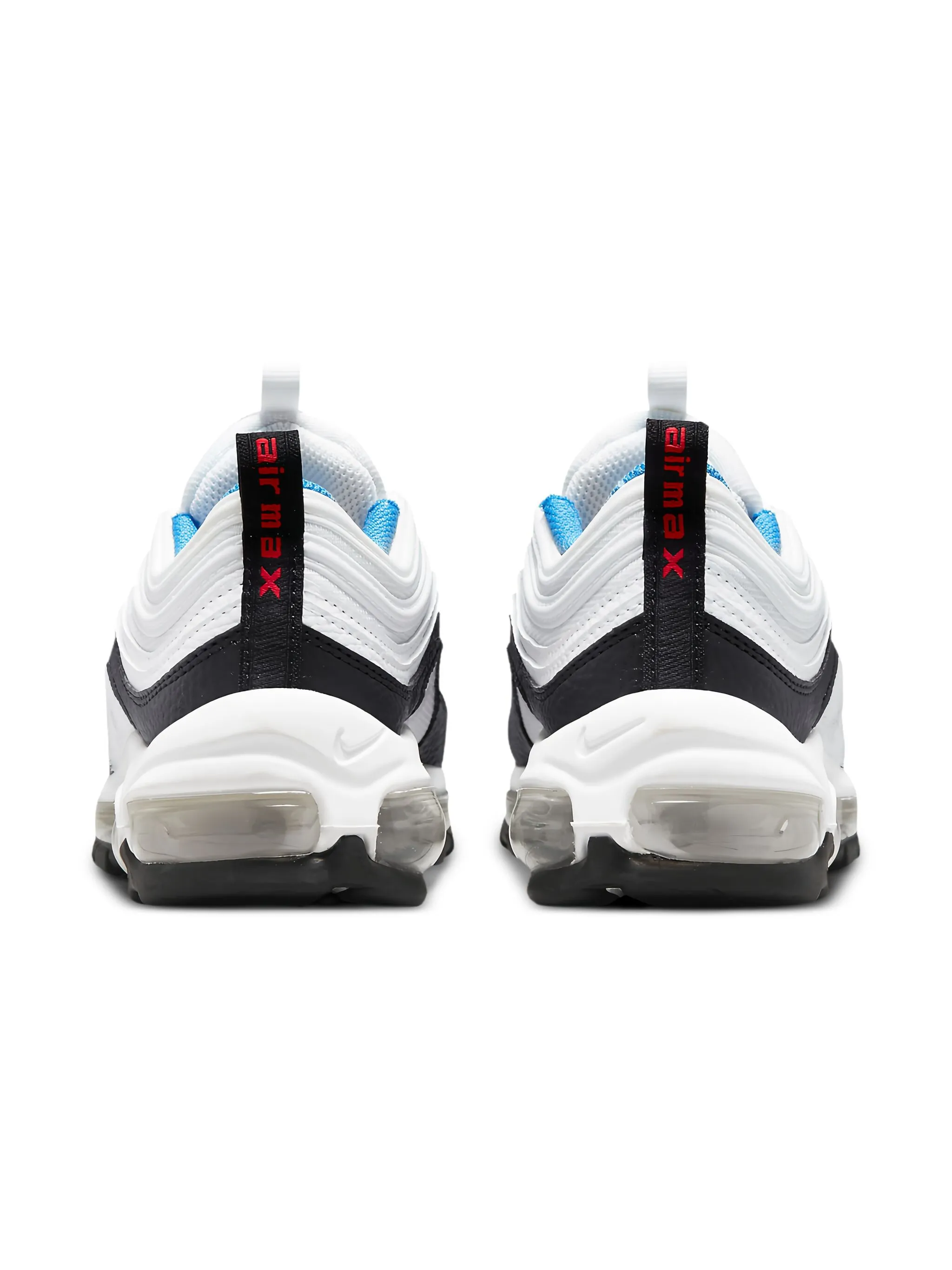 Кроссовки Air Max 97 White/Summit White/Black/Light Lemon Twist Nike Kids, белый — фото 4
