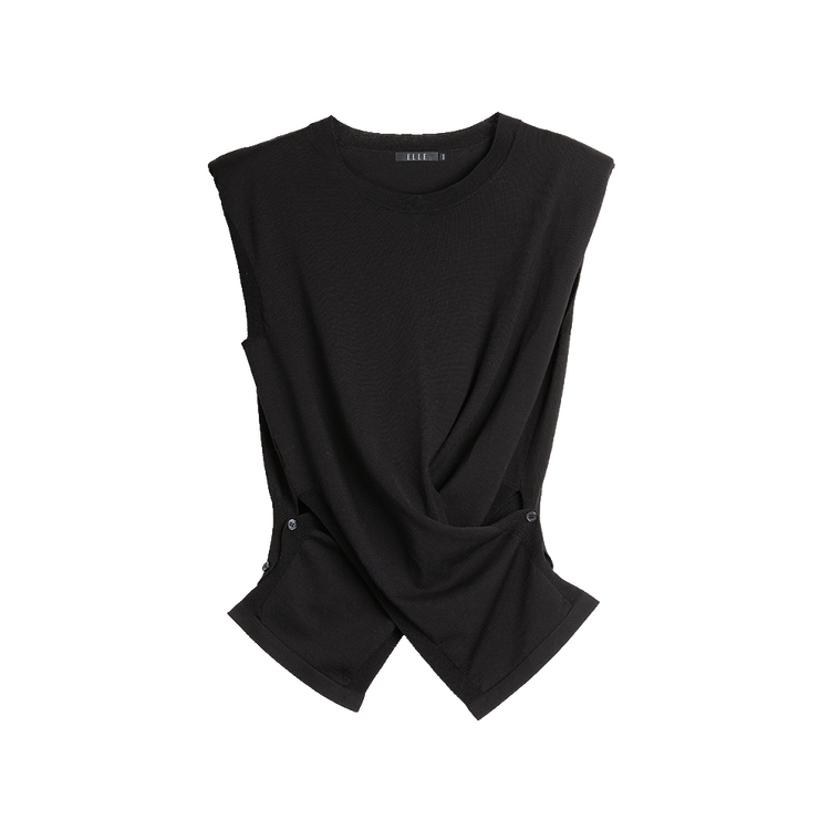 

Тонкий вязаный свитер с круглым вырезом для женщин ELLE, черный