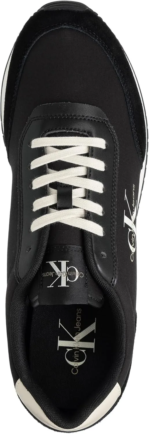 Мужские кроссовки Calvin Klein Retro Runner Low Mix Mtl Ym0ym01032, белый/черный — фото 2