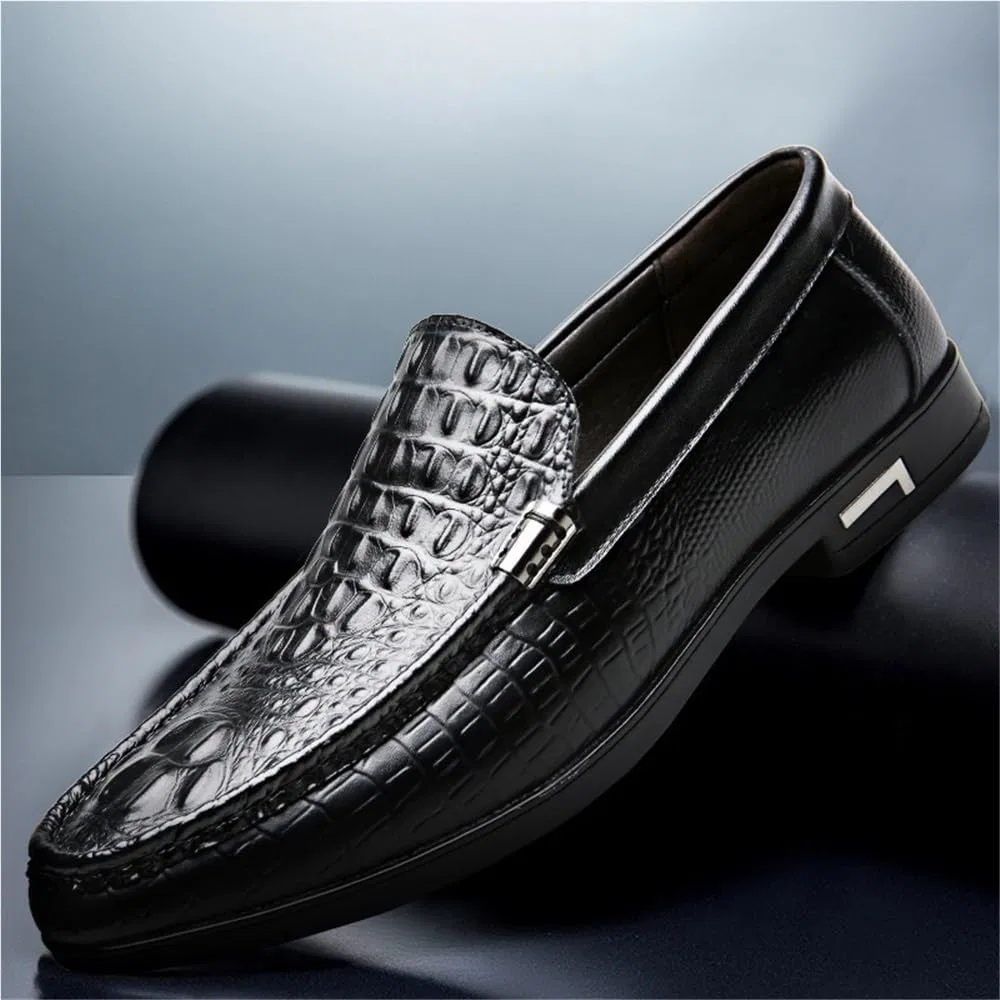 Туфли мокасины ортопедические на slip-on, черные DHFIRUFSHLO — фото 2