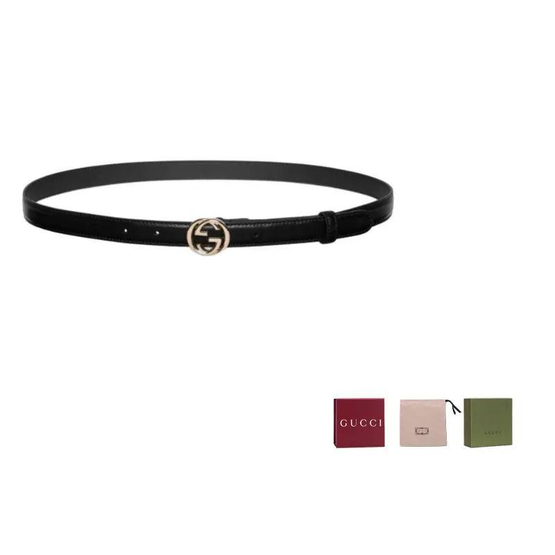 

GUCCI Ремень с застежкой Interlocking G, Black