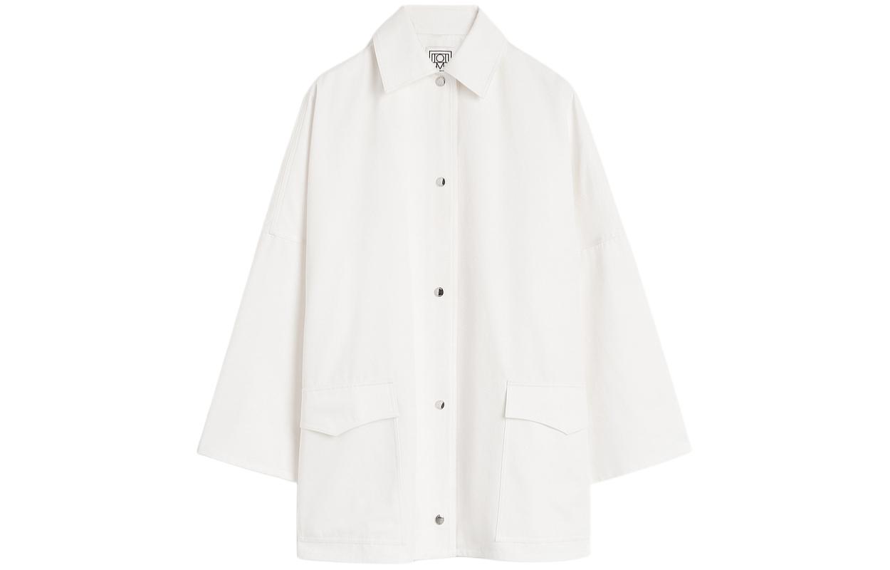 

TOTEME Органическая хлопковая рубашка-куртка, White